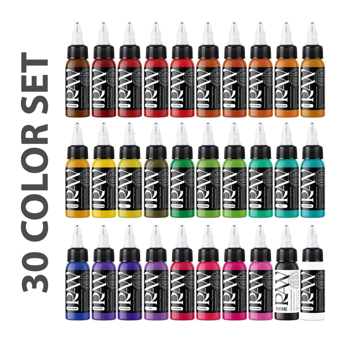 30 COLOR SET - Raw Pigments