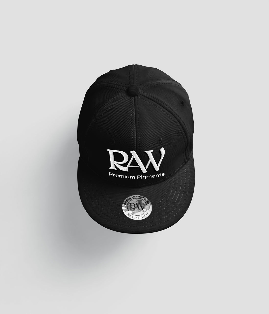 RAW Snapback Hat Black - Raw Pigments