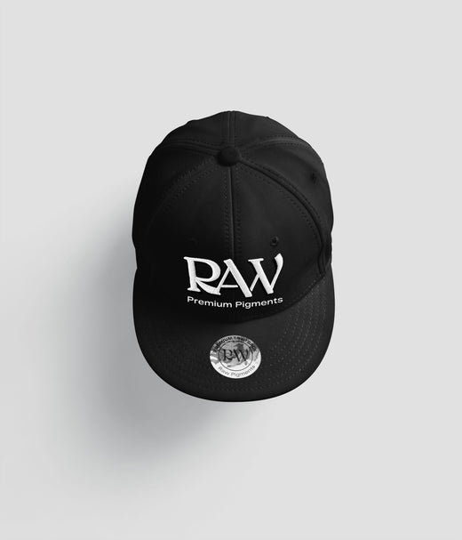 RAW Snapback Hat Black - Raw Pigments