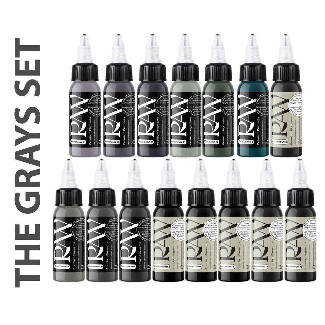 THE GRAYS SET - Raw Pigments