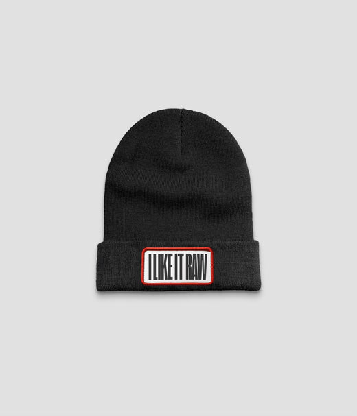 I Like It Raw Patch Beanie Black - Raw Pigments