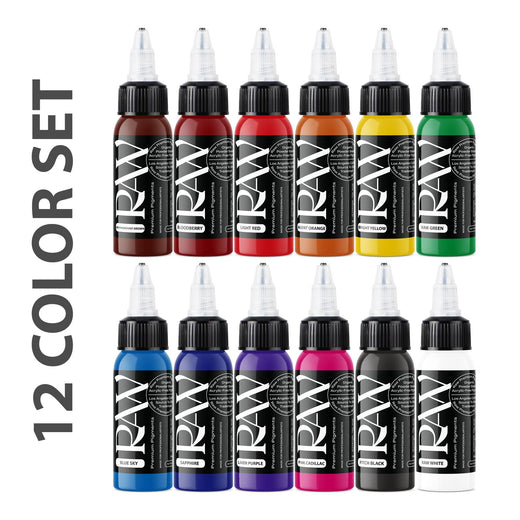 BASIC SET (12 Bottles) - Raw Pigments